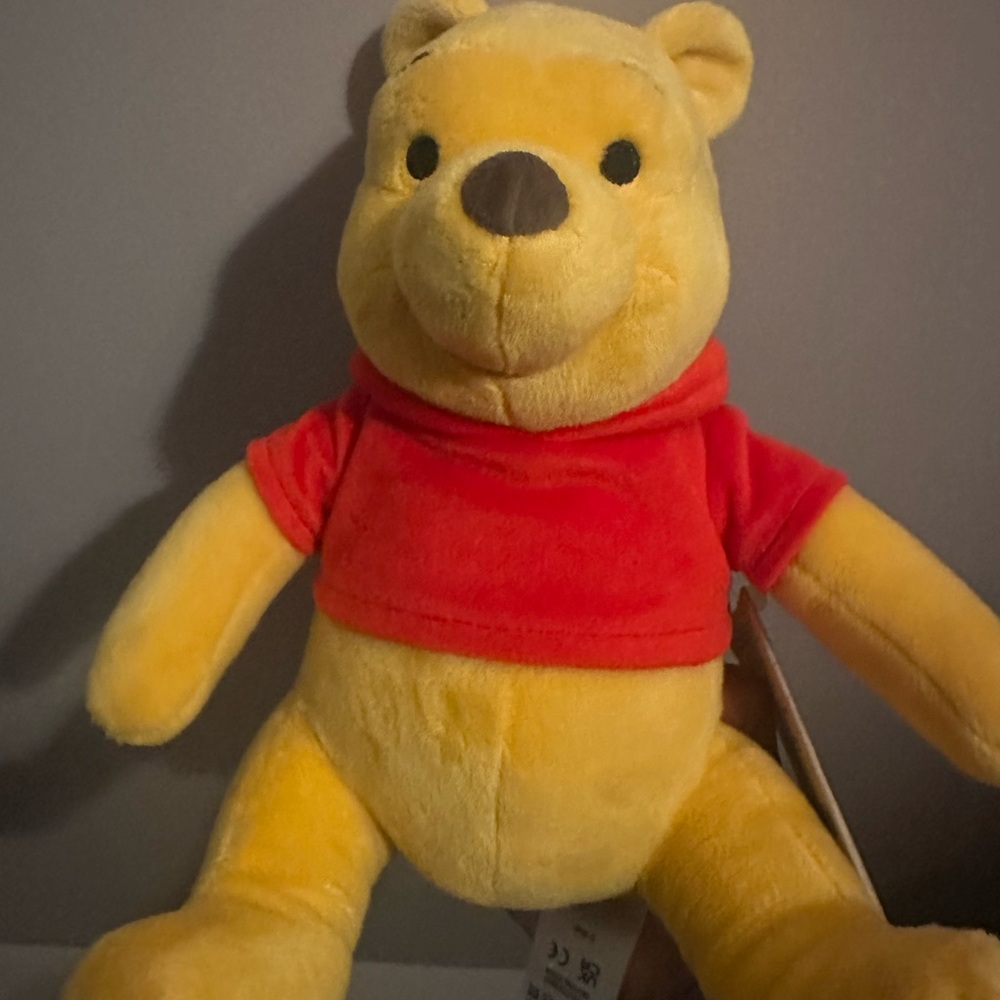 Winnie the Pooh Plush Toy - Yellow and Red
